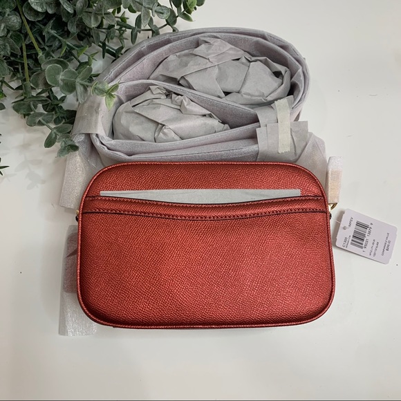 Coach Jes Crossbody 20 Leather Bag Metallic Clay - Picture 8 of 11